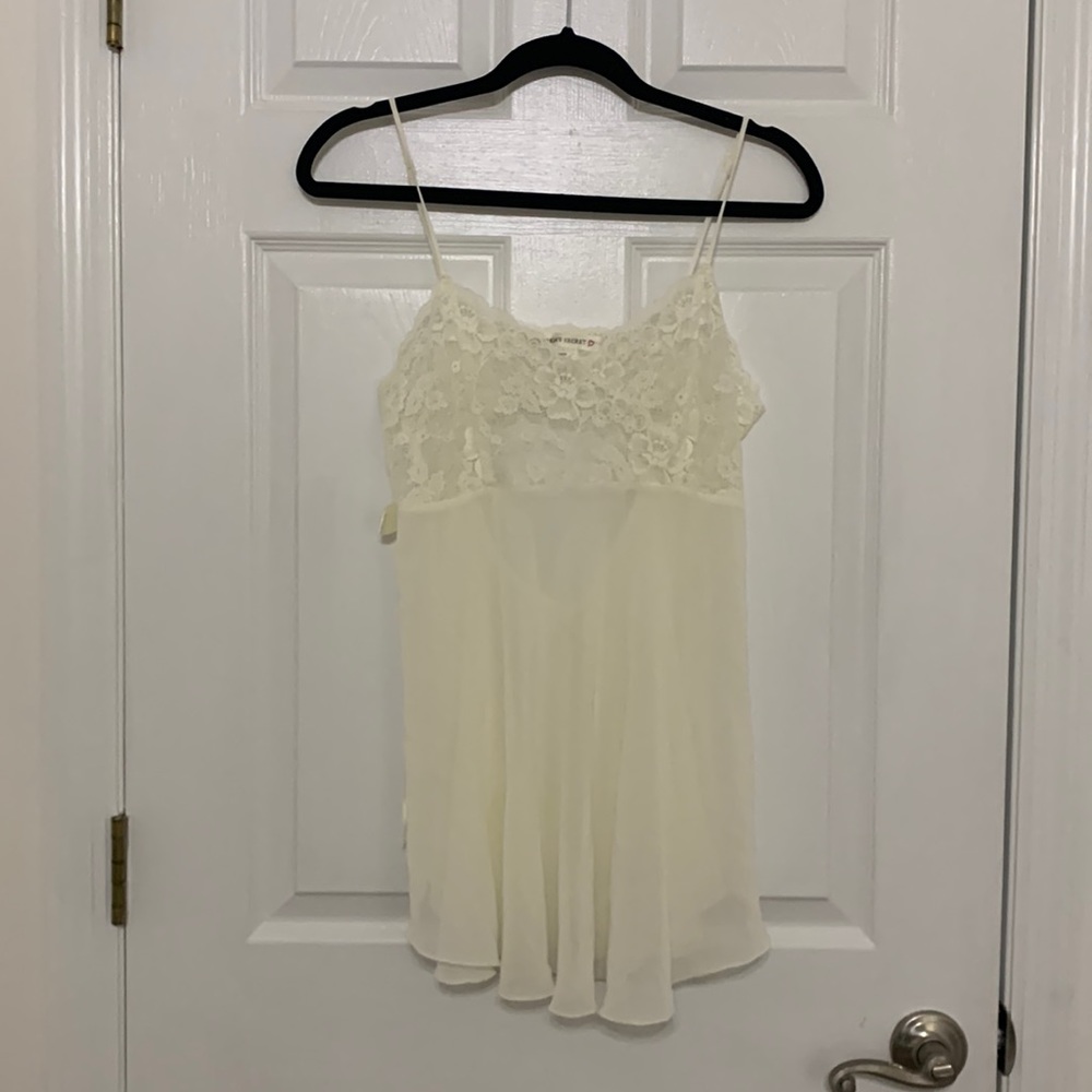 Victoria’s Secret white lingerie gown